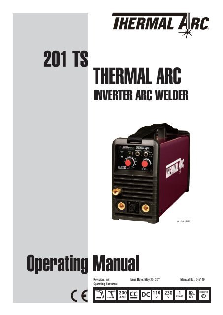 201 TS Operating Manual THERMAL ARC - Victor Technologies