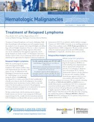 Hematologic Malignancies - Siteman Cancer Center