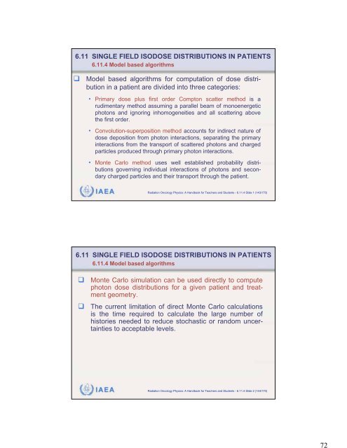 Chapter 6 External Photon Beams: Physical Aspects - IRSN