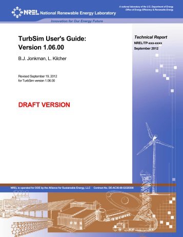 TurbSim User's Guide: Version 1.06.00 - NREL