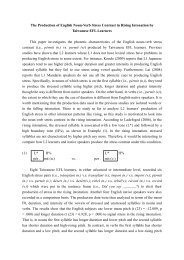 The Production of English Noun-Verb Stress Contrast in Rising ...