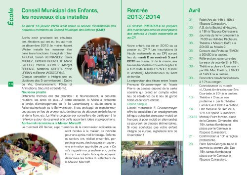 TÃ©lÃ©chargez le bulletin municipal "DÃ©tours" - Printemps 2013