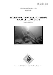 the historic shipwreck australian: a plan of management