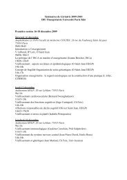 Programme gÃ©riatrie DIU 2009-10 - longue vie et autonomie (HEGP)