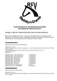 Ausschreibung für die Stadtmeisterschaften der Steinfurter ...