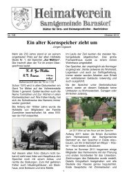 Heimatblatt Nr 108 - Heimatverein Samtgemeinde Barnstorf e.V.