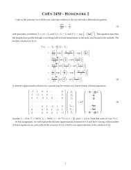 CHEN 2450 - HOMEWORK 2