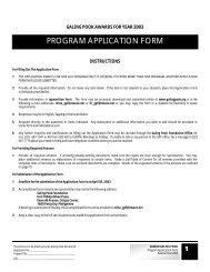 PROGRAM APPLICATION FORM - galing pook