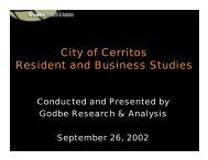 Presentation of Results (PDF) - City of Cerritos