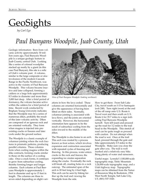 Bells Canyon - Utah Geological Survey