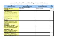 Assessment criteria - European Parking Association