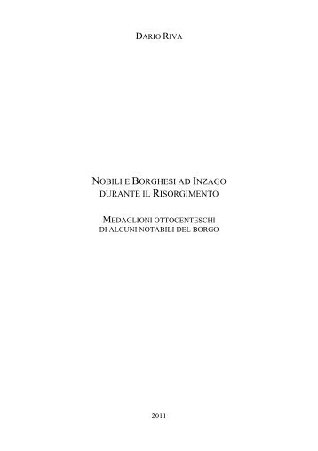 Riva, Dario [Nobili e Borghesi ...] - Sistema bibliotecario Milano Est