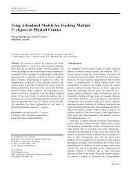 Using Articulated Models for Tracking Multiple C. elegans in ...