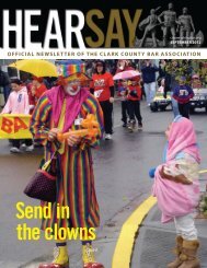 Send in the Clowns - Clark County Bar Association