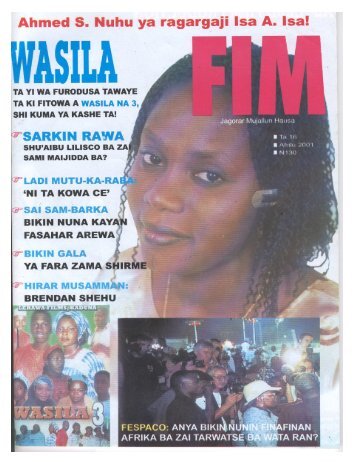 FIM, AFRILU 2001 - Kano Online