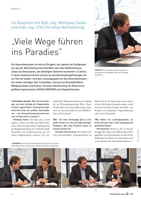 âViele Wege fÃ¼hren ins Paradiesâ - VASKO+PARTNER