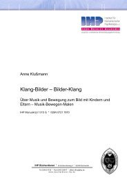 Klang-Bilder – Bilder-Klang - Institut für Humanistische Psychologie