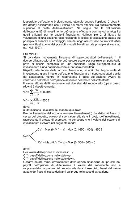 QUANTO REALE E' IL POTERE DELLE OPZIONI REALI? Le ...