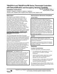 T60xDFH-4 and T60xDFH-4+PIR Series Thermostat ... - Enviro-Tec