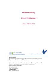 Philipp Pattberg List of Publications - The Global Governance Project