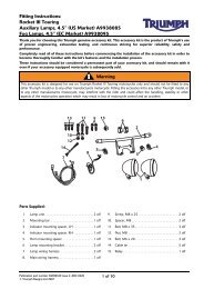 A9900329 Rocket 3 Touring Aux & Fog Lamp Kit EN - Pro Italia Online