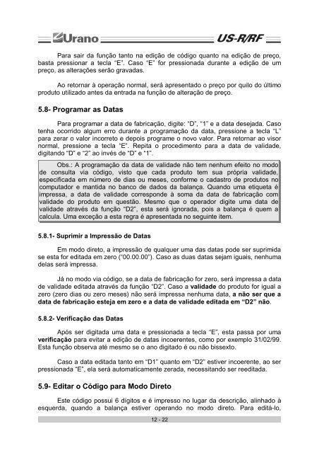 BALANÃA US-R/RF PREMIUM - Urano