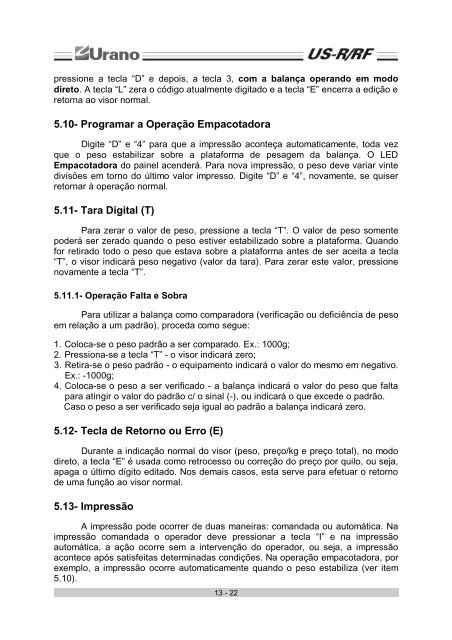 BALANÃA US-R/RF PREMIUM - Urano