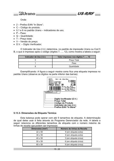 BALANÃA US-R/RF PREMIUM - Urano