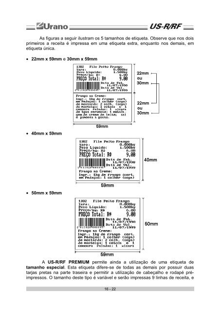 BALANÃA US-R/RF PREMIUM - Urano