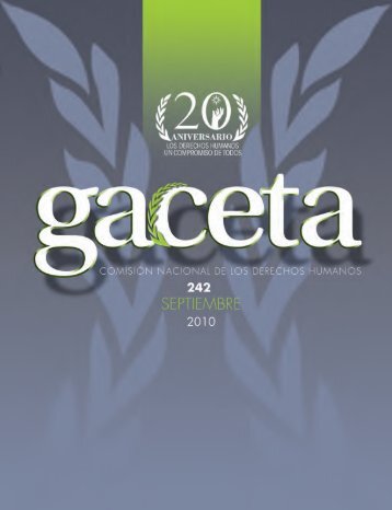 Gaceta NÂ° 242 - ComisiÃ³n Nacional de los Derechos Humanos