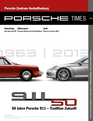 Sonderausgabe 1/13 - Porsche Zentrum Aschaffenburg