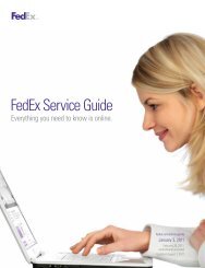 FedEx Service Guide