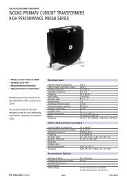 wound primary current transformers high performance p80sb series