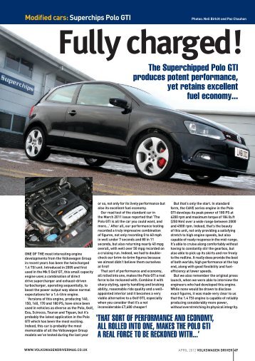 Modified cars:Superchips Polo GTI