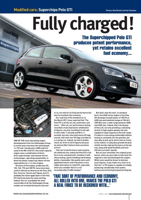 Modified cars:Superchips Polo GTI