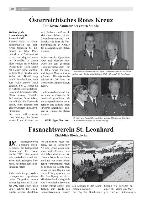 Ausgabe Nr. 40 (Juni 2012) - St. Leonhard im Pitztal - Land Tirol