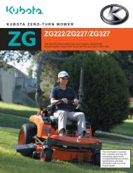 ZG ZG222/ZG227/ZG327 - Kubota