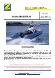 zodiac sea-rider 4.0 - De Wolf Maritime Safety