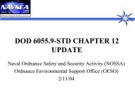 DOD 6055.9-STD CHAPTER 12 UPDATE