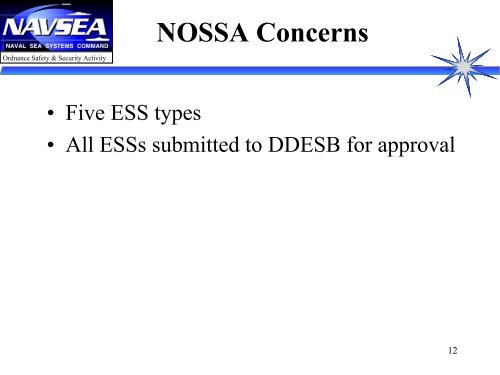 DOD 6055.9-STD CHAPTER 12 UPDATE