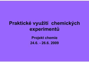 prezentace - Chemie na GJO