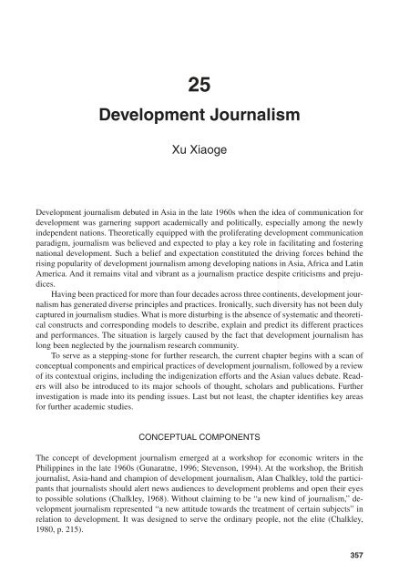The Handbook of Journalism Studies
