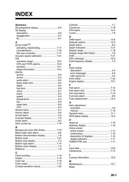 GP1670F_1870F Operator's Manual - Furuno USA