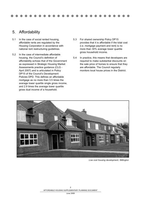 Affordable Housing SPD - Hambleton District Council