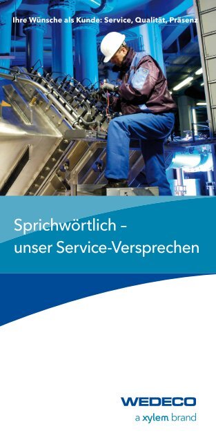 Ihr Wedeco Kundendienst auf einen Blick - Water Solutions