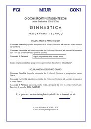 GSS 2008 Programmi tecnici - Comitato Regionale Campania F.G.I.