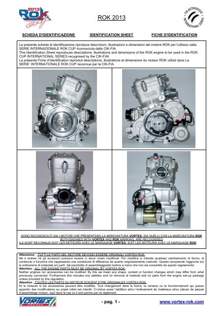 MOTORE 125cc ROK - ROK Junior