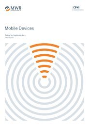 Mobile devices - guide for implementers - CPNI