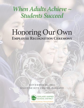 Honoring Our Own - Oakland Unified School District