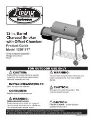 32 in. Barrel Charcoal Smoker with Offset Chamber. - Char-Broil Grills